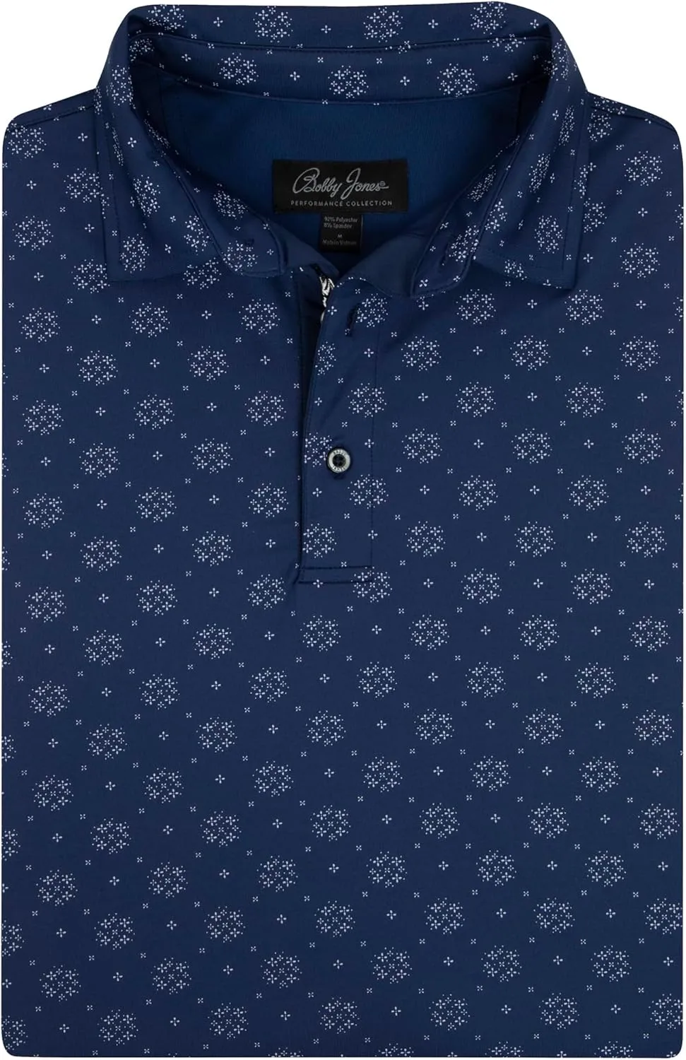 Bobby Jones Mens Short Sleeve Floral Print Performance Golf Polo Shirt (Size Small - 3XL)