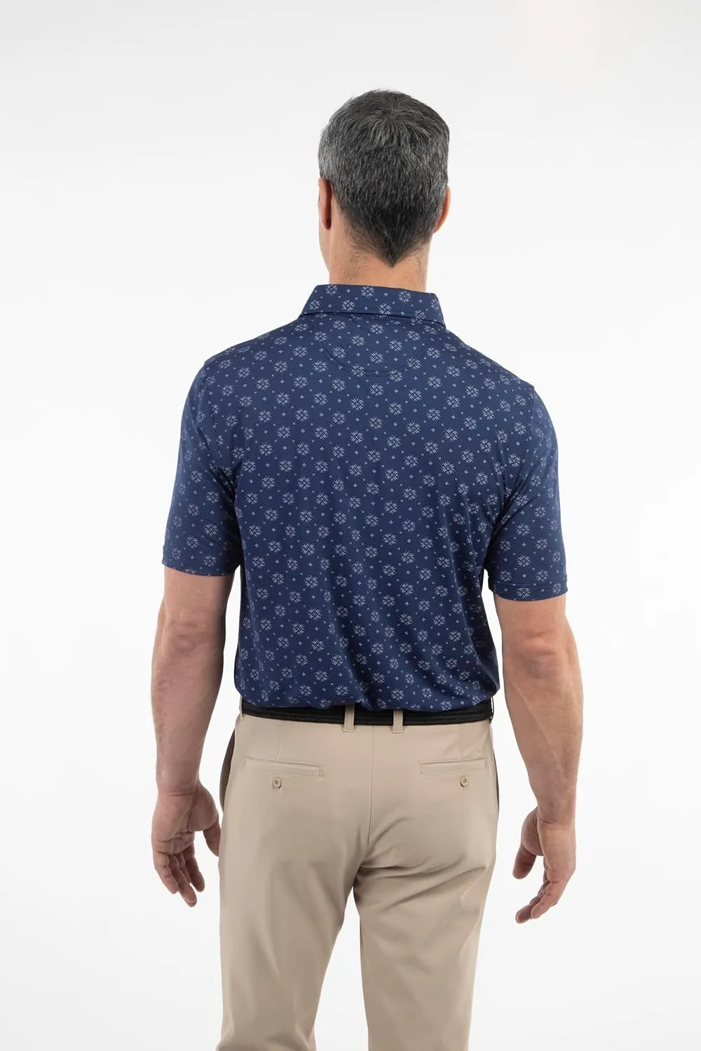 Bobby Jones Mens Short Sleeve Floral Print Performance Golf Polo Shirt (Size Small - 3XL)