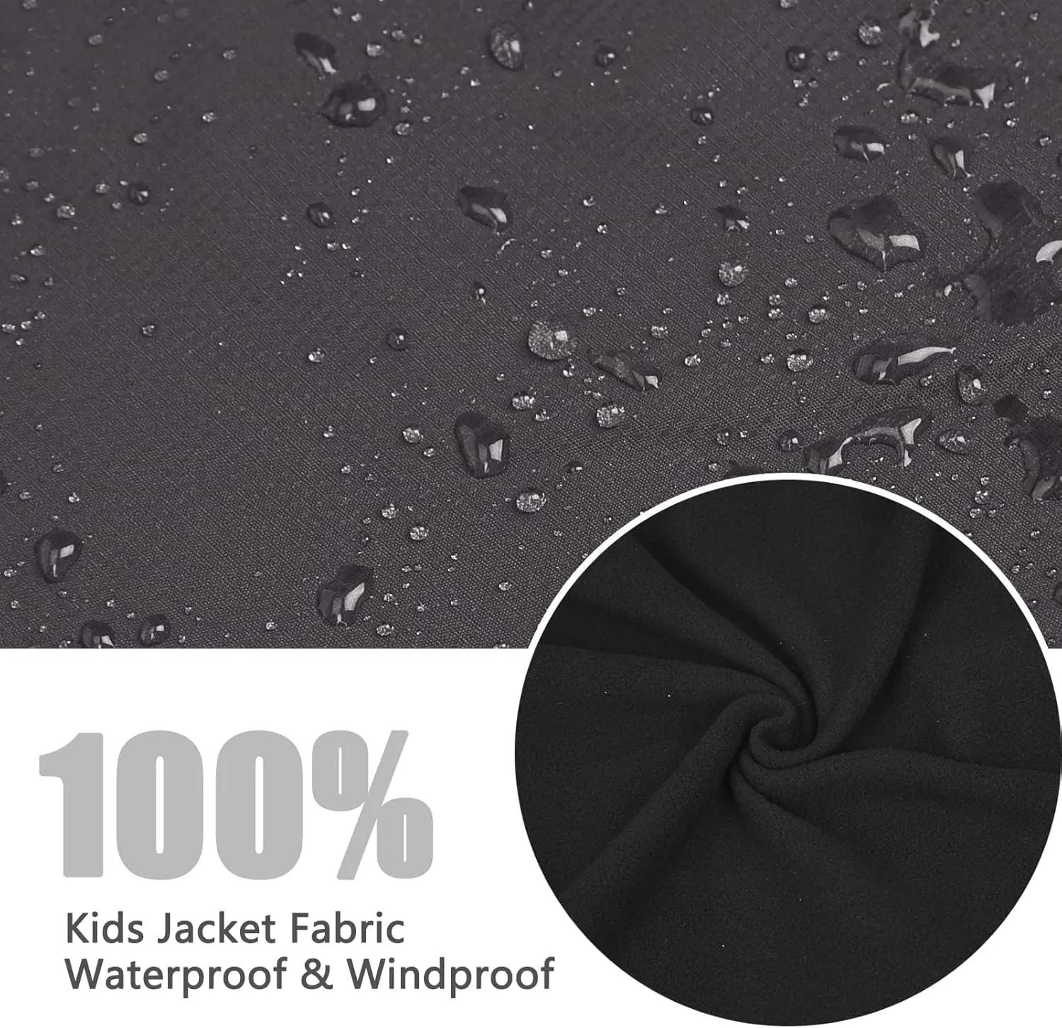 Boy's Waterproof Ski Jacket,Kids Warm Winter Snow Coat,Hooded Fleece Outwear,Windproof RainCoat