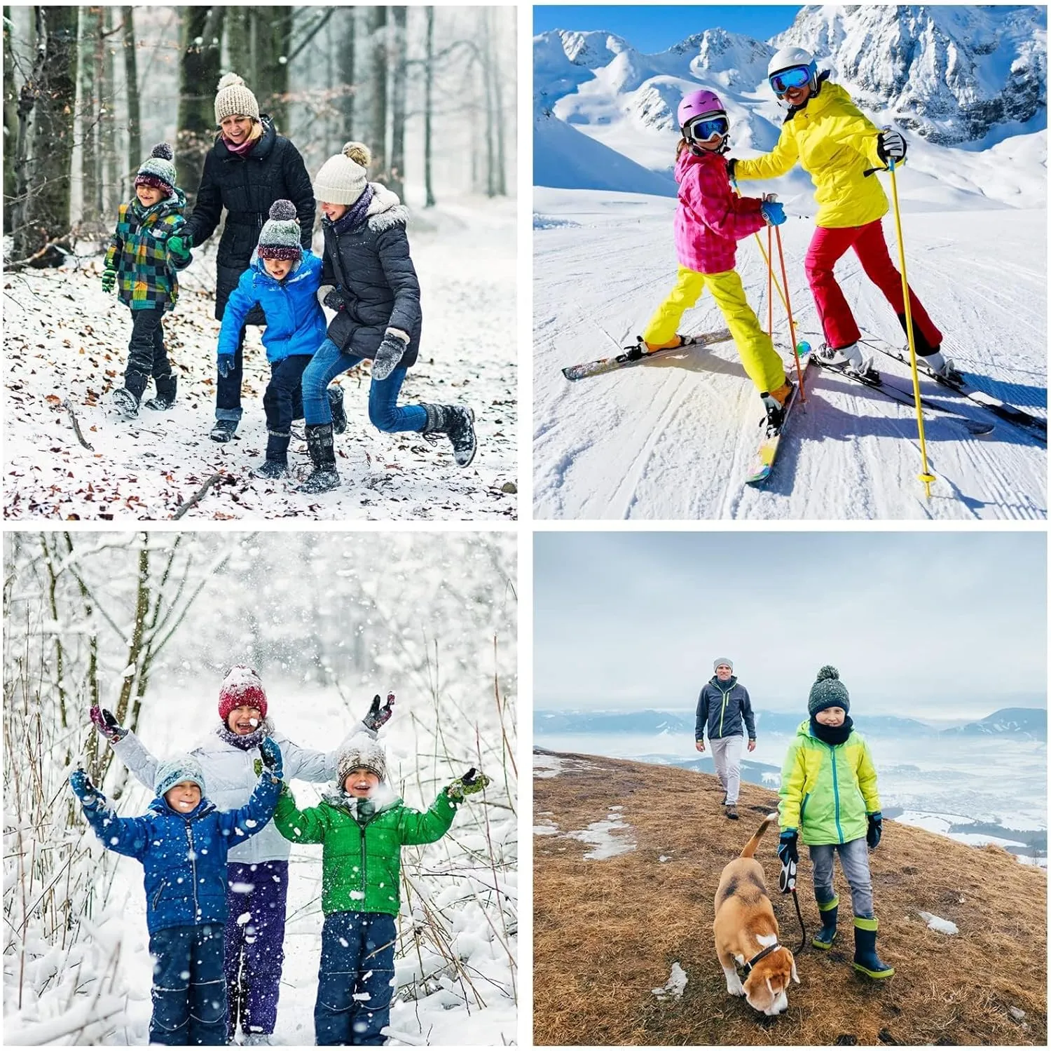 Boy's Waterproof Ski Jacket,Kids Warm Winter Snow Coat,Hooded Fleece Outwear,Windproof RainCoat