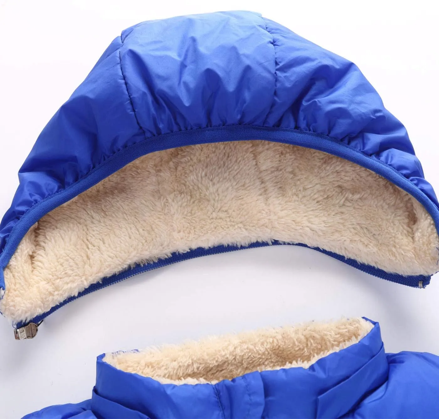 Boys/Girls Thick Jacket Fleece Warm Hooded Windproof Winter Coat Outwear for 2-7 Years