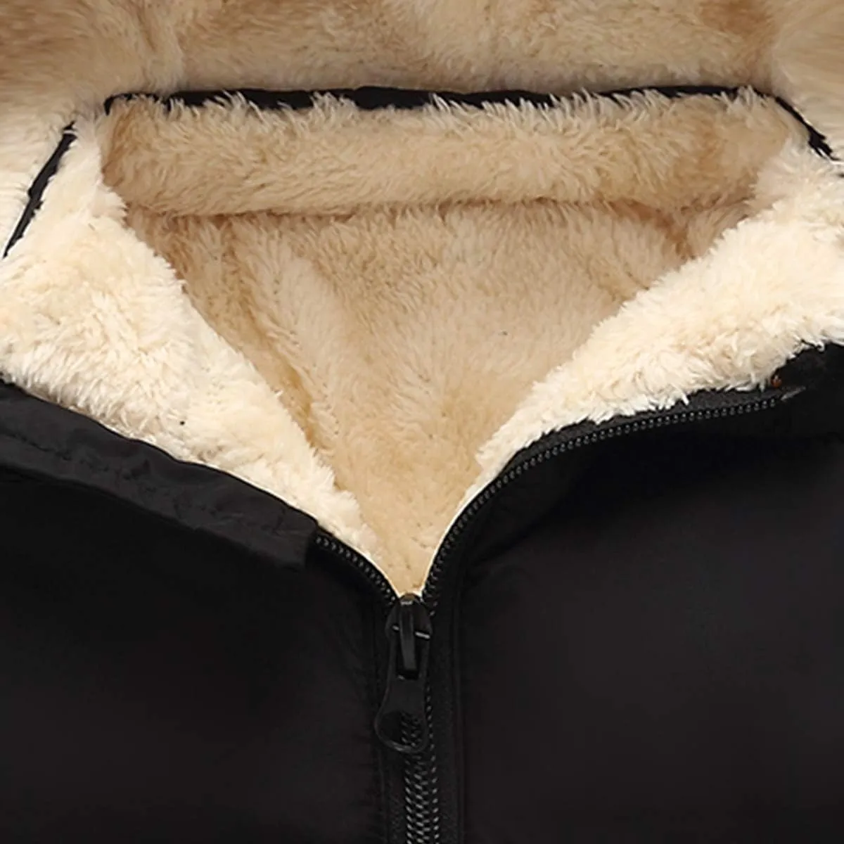 Boys/Girls Thick Jacket Fleece Warm Hooded Windproof Winter Coat Outwear for 2-7 Years