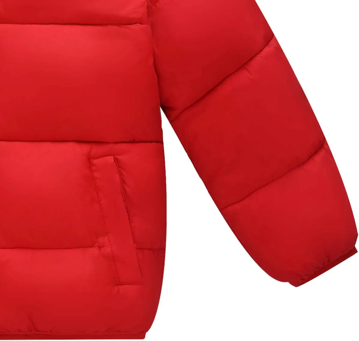 Boys/Girls Thick Jacket Fleece Warm Hooded Windproof Winter Coat Outwear for 2-7 Years