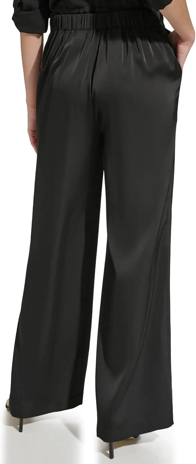 Calvin Klein Women's Wide Leg Pull on Pant