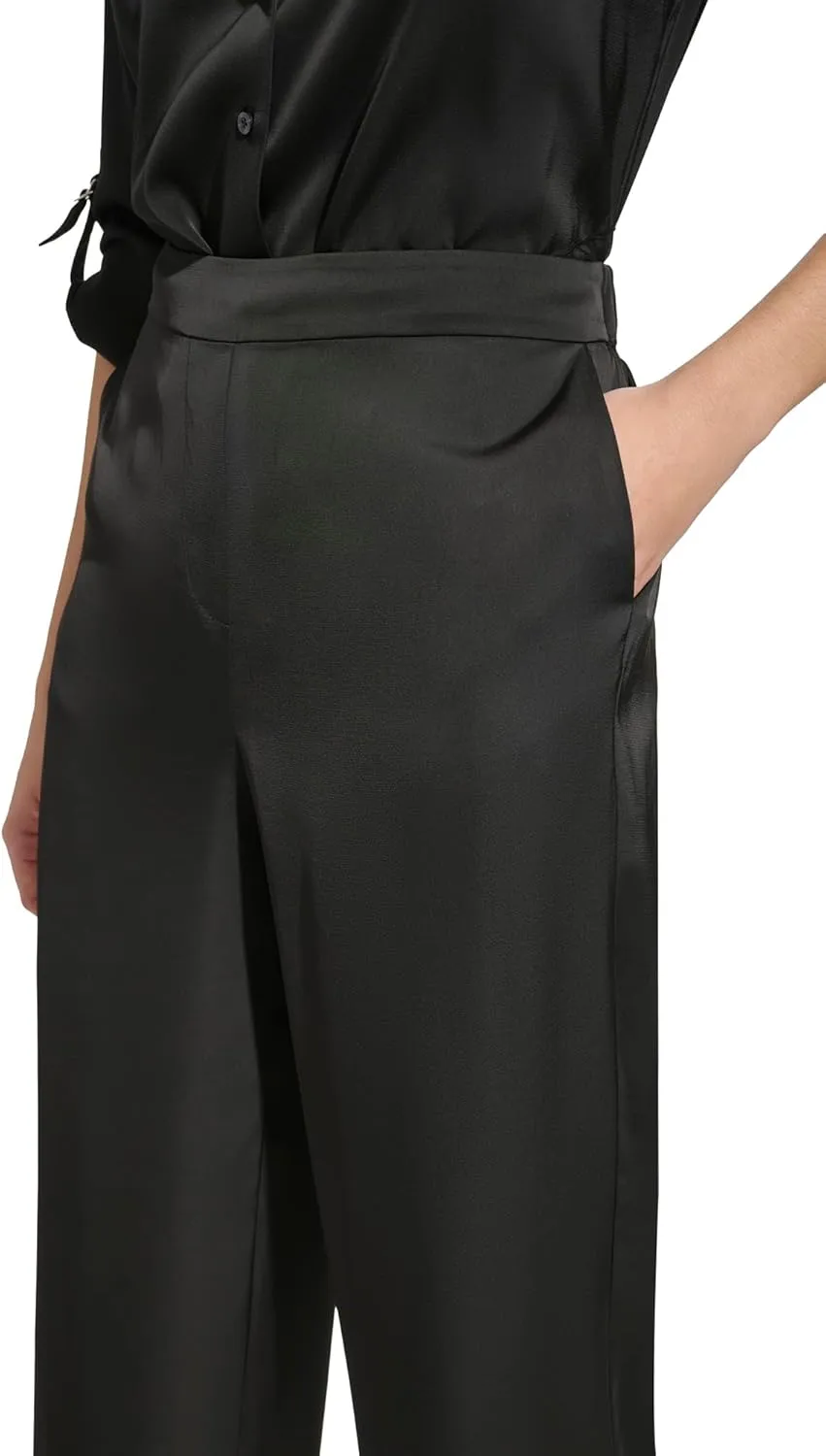 Calvin Klein Women's Wide Leg Pull on Pant
