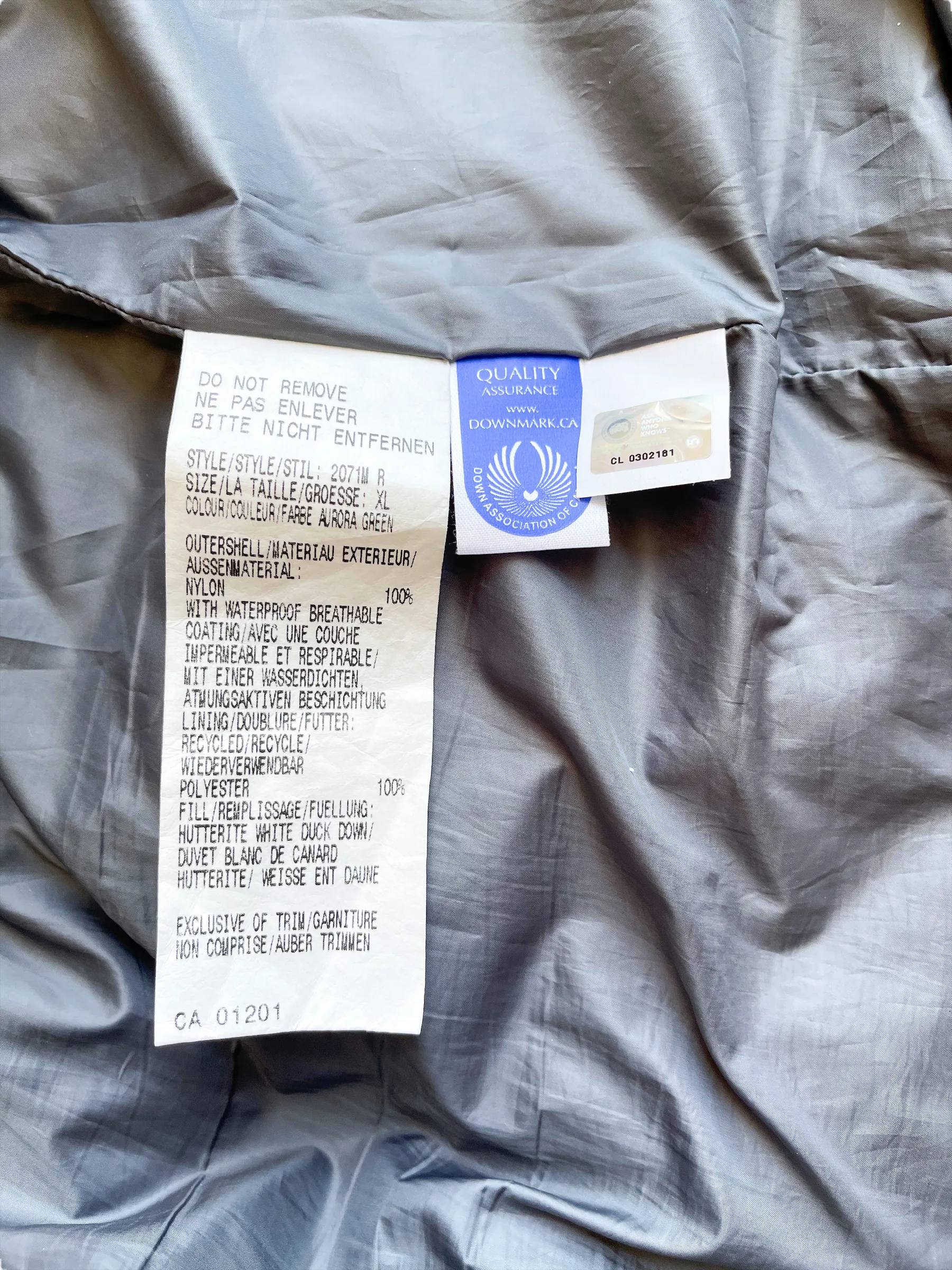 Canada Goose Aurora Green Summit Men's Jacket
