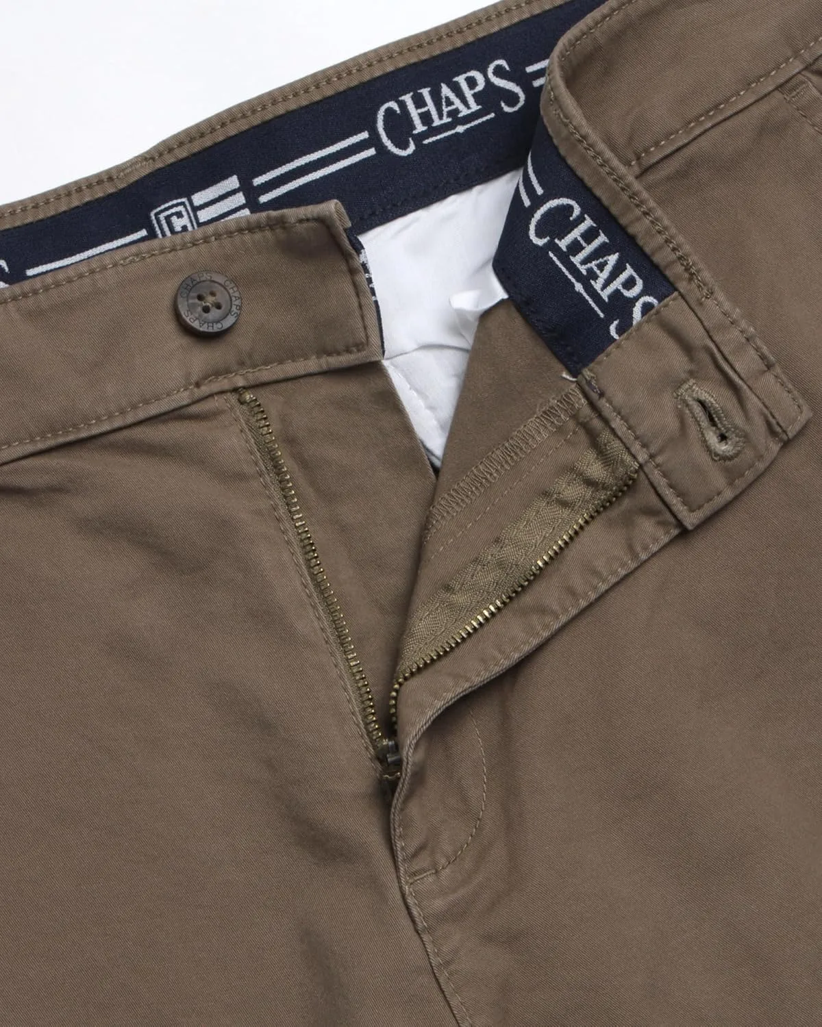 Chaps Men's Khaki Pants - Slim Fit Comfort Stretch Cotton Pant - Casual Chinos with Flex Waistband for Men