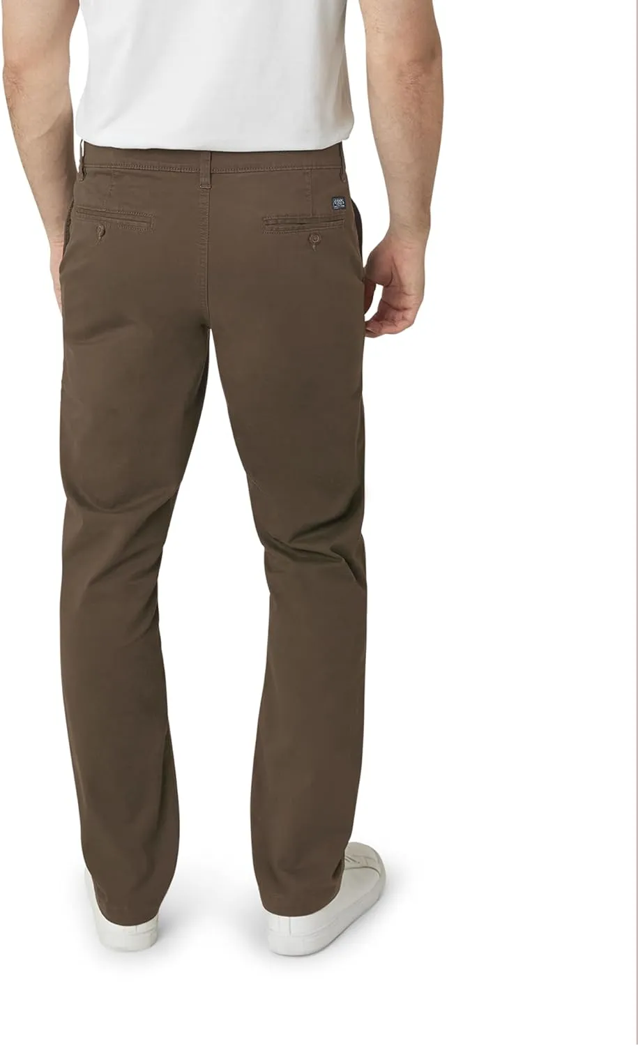 Chaps Men's Khaki Pants - Slim Fit Comfort Stretch Cotton Pant - Casual Chinos with Flex Waistband for Men