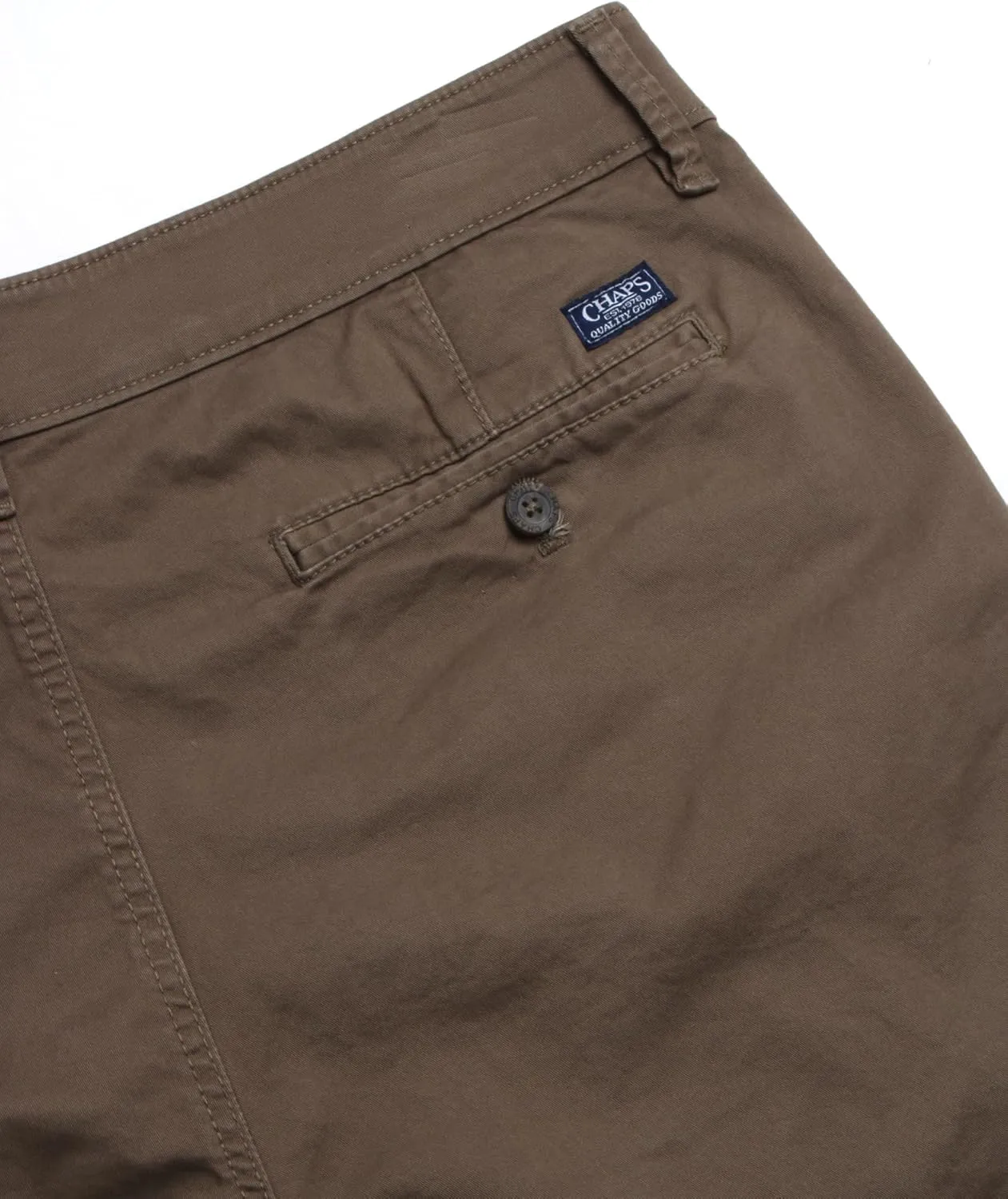 Chaps Men's Khaki Pants - Slim Fit Comfort Stretch Cotton Pant - Casual Chinos with Flex Waistband for Men