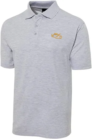 Check Engine Light Mechanic Auto Embroidered Short Sleeve Polo Shirts Classic Embroidery Men's Polo Shirt
