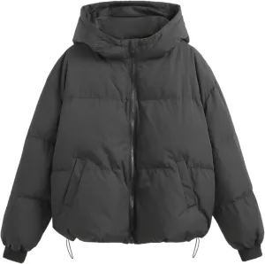 CIDER Solid Hooded Puffer Coat