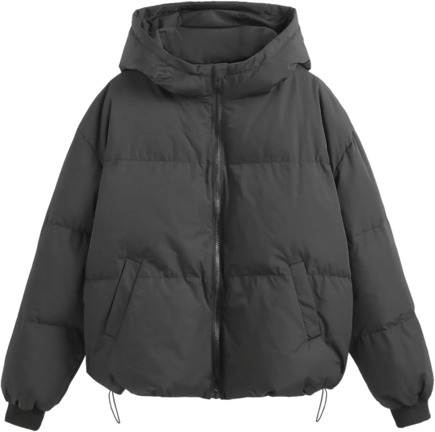 CIDER Solid Hooded Puffer Coat