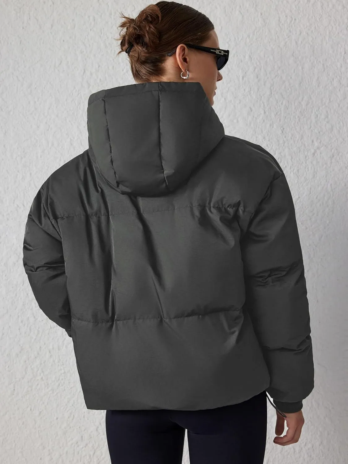 CIDER Solid Hooded Puffer Coat