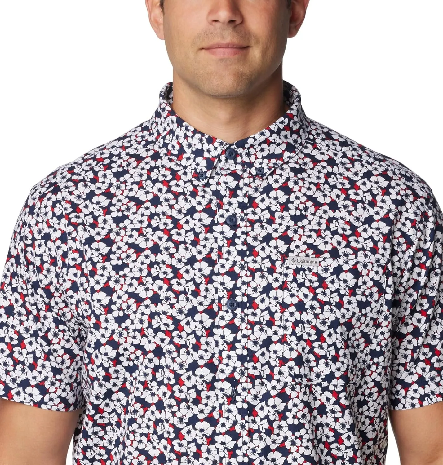 Columbia Men's Rapid Rivers Printed Short Sleeve Shirt