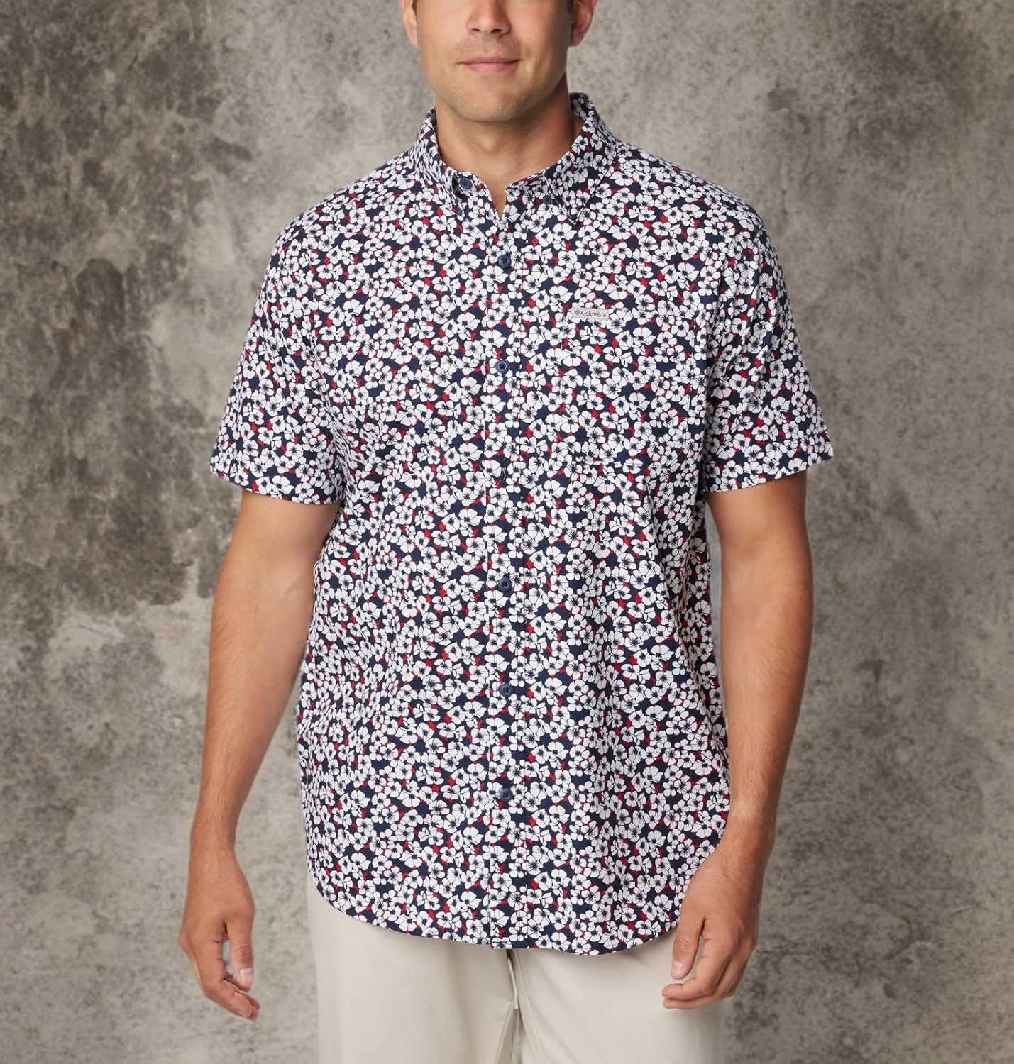 Columbia Men's Rapid Rivers Printed Short Sleeve Shirt