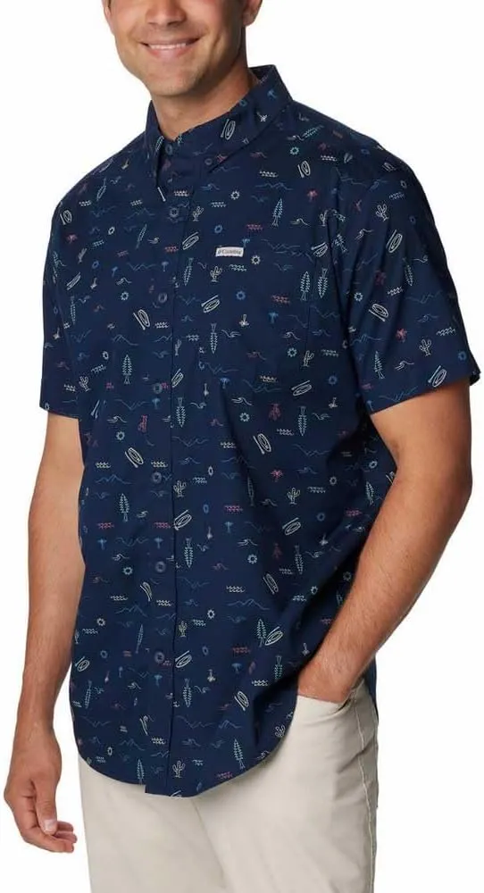 Columbia Men's Rapid Rivers Printed Short Sleeve Shirt