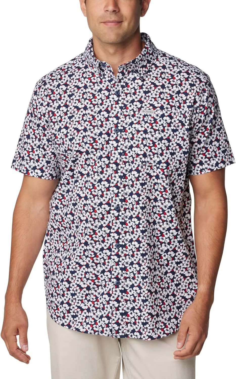 Columbia Men's Rapid Rivers Printed Short Sleeve Shirt