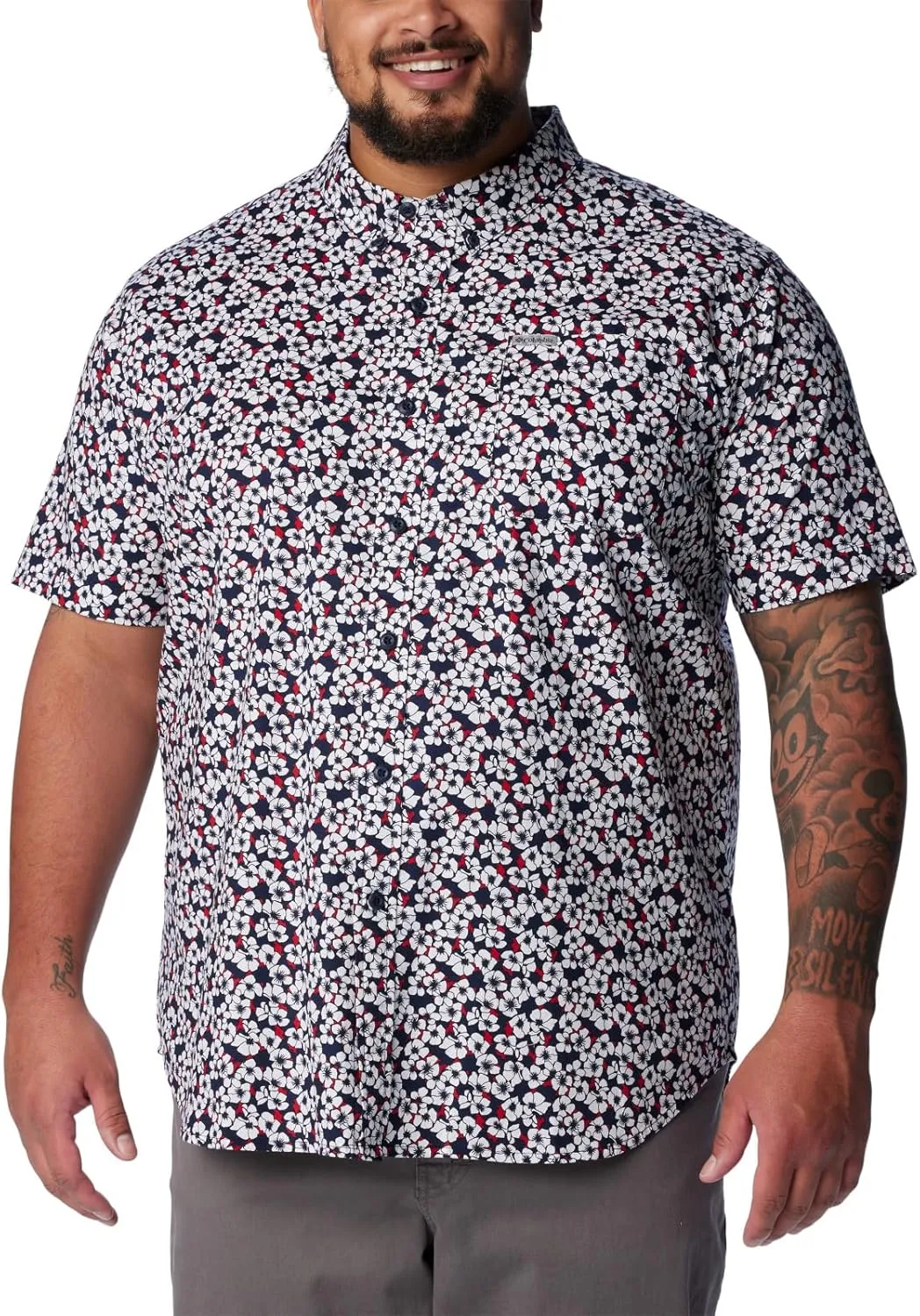Columbia Men's Rapid Rivers Printed Short Sleeve Shirt