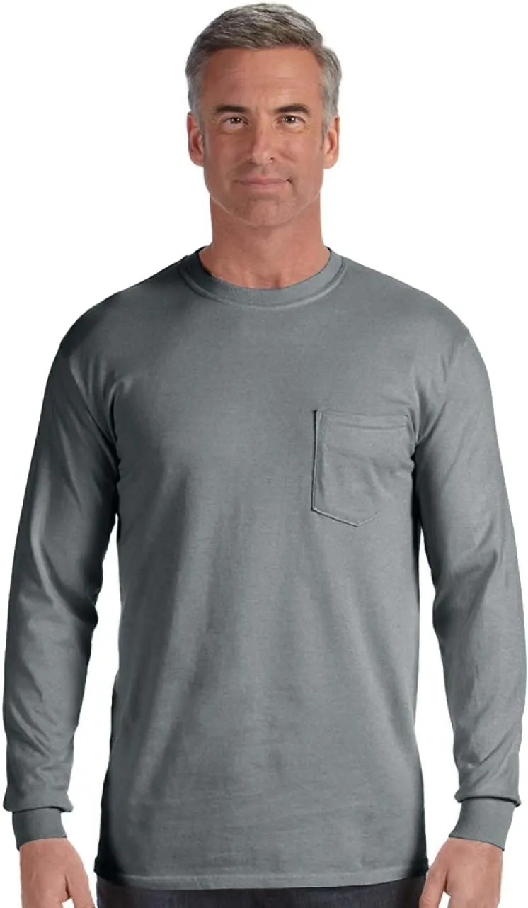 Comfort color Men's 4410 Heavyweight Long Sleeve Pocket T-Shirt