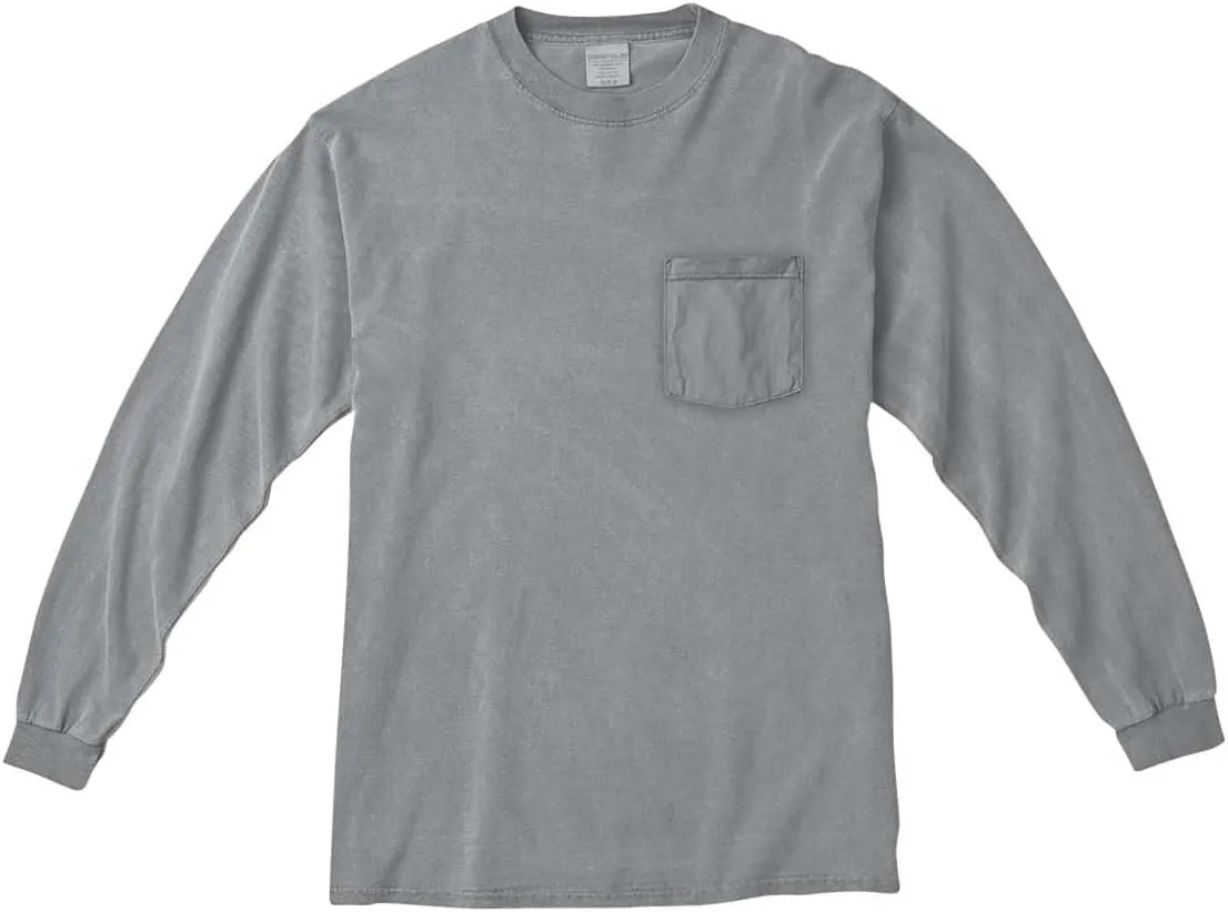 Comfort color Men's 4410 Heavyweight Long Sleeve Pocket T-Shirt