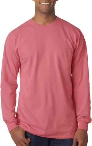 Comfort color Men's 4410 Heavyweight Long Sleeve Pocket T-Shirt