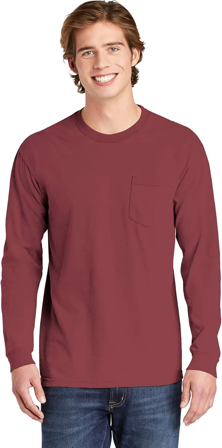 Comfort color Men's 4410 Heavyweight Long Sleeve Pocket T-Shirt