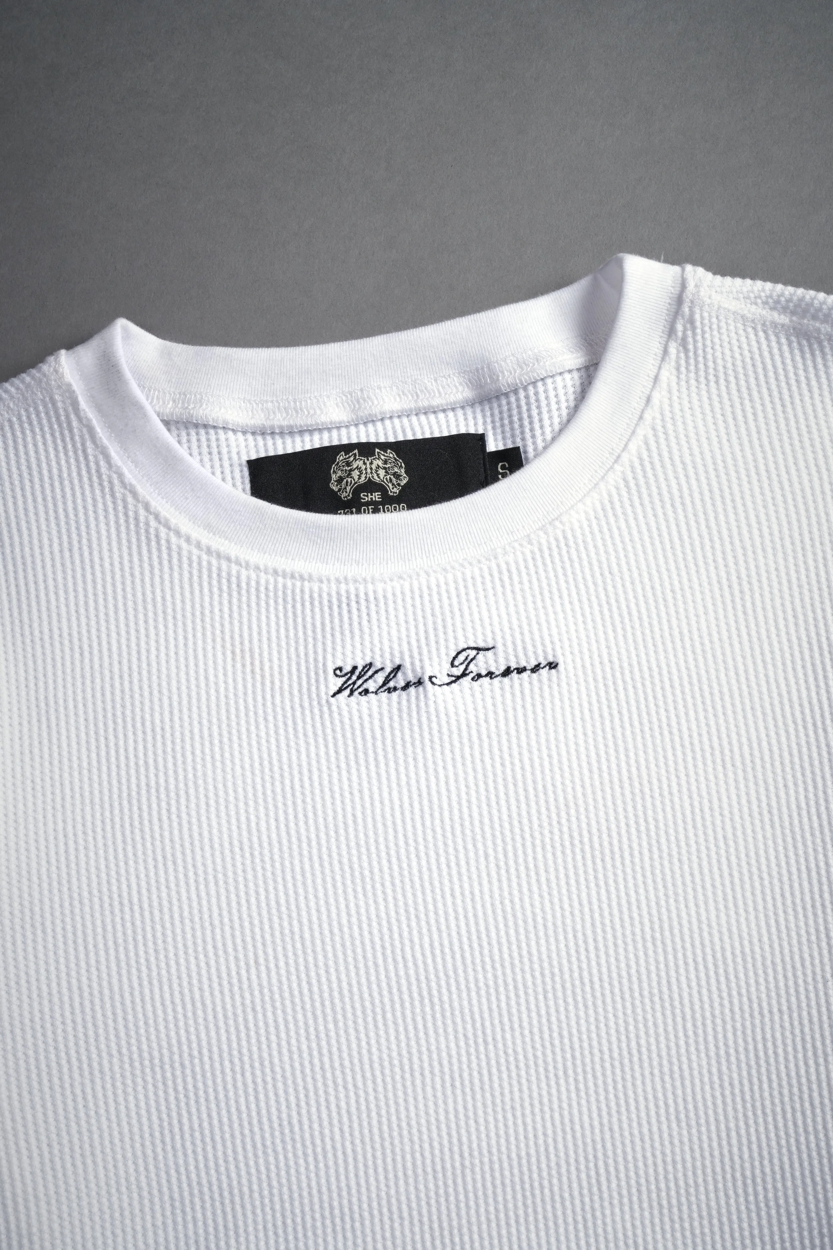 Conquer Cropped Thermal LS in White