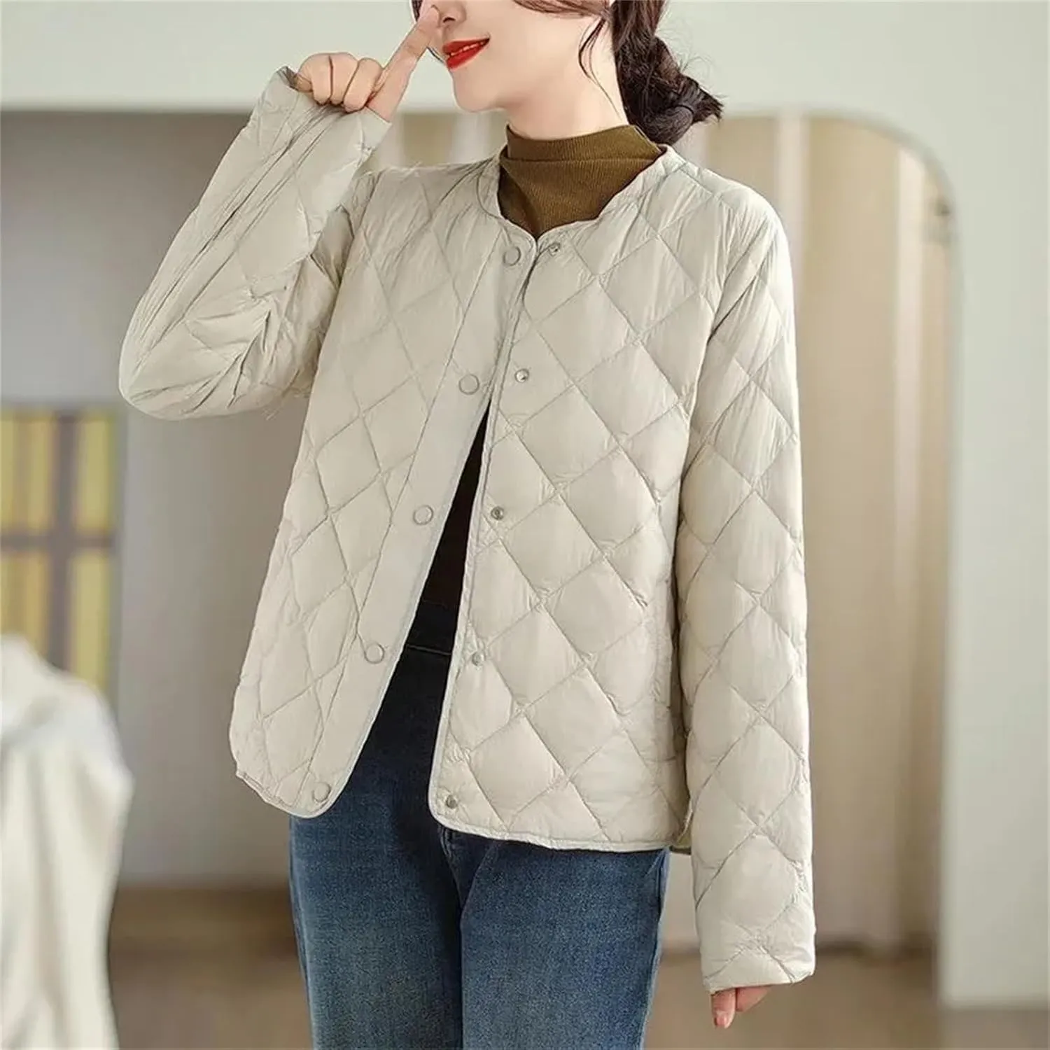 Cotton-Padded Coat Women's Short Parkas Winter Warm Cotton Jacket Fashion Outwear Loose Down Coat Ladies Outcoat