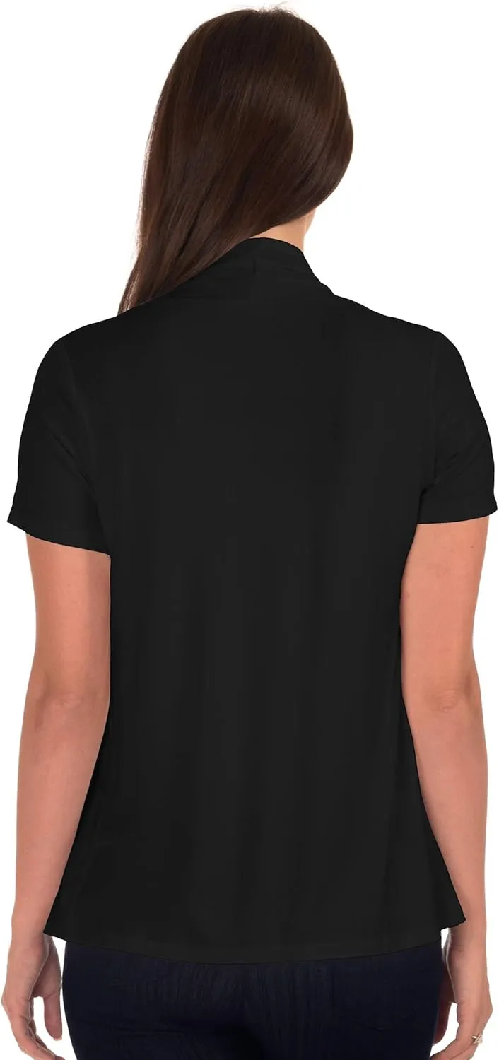 DFF Shop Women's Lightweight Open Drape Short Sleeve Cardigan (Size: S - 5X)