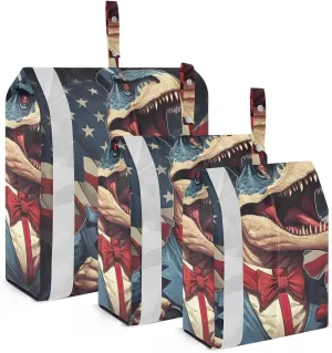 Dinosaur Compression Packing Cubes, 3pcs Compressible Expandable Travel Packing Organizer, Travel Cubes for Suitcase Carry On
