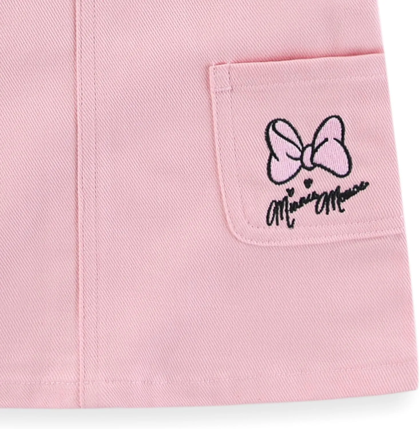 Disney Minnie Mouse Baby Girls Twill Jumper Dress and Jersey Top for Infants