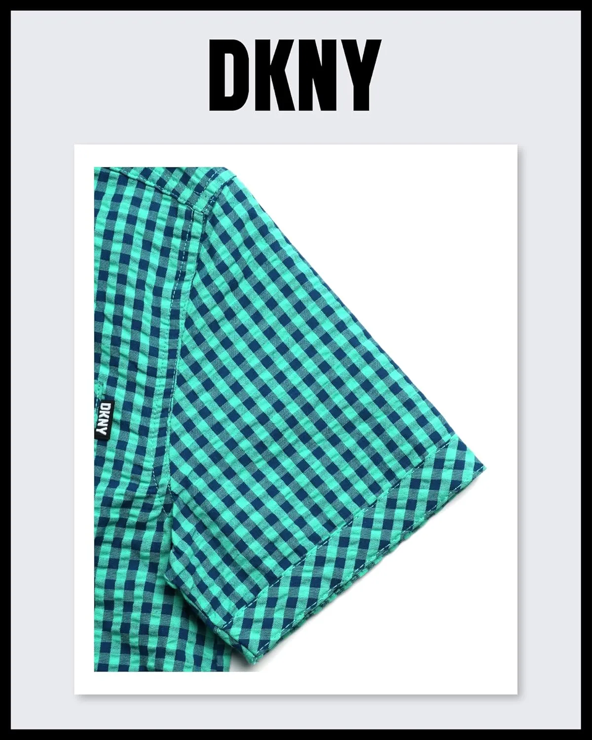DKNY Boys' Button Down Shirt - Casual Woven Short Sleeve Collared Dress Shirt for School, Vacation and Holidays (Sizes: 4-20)