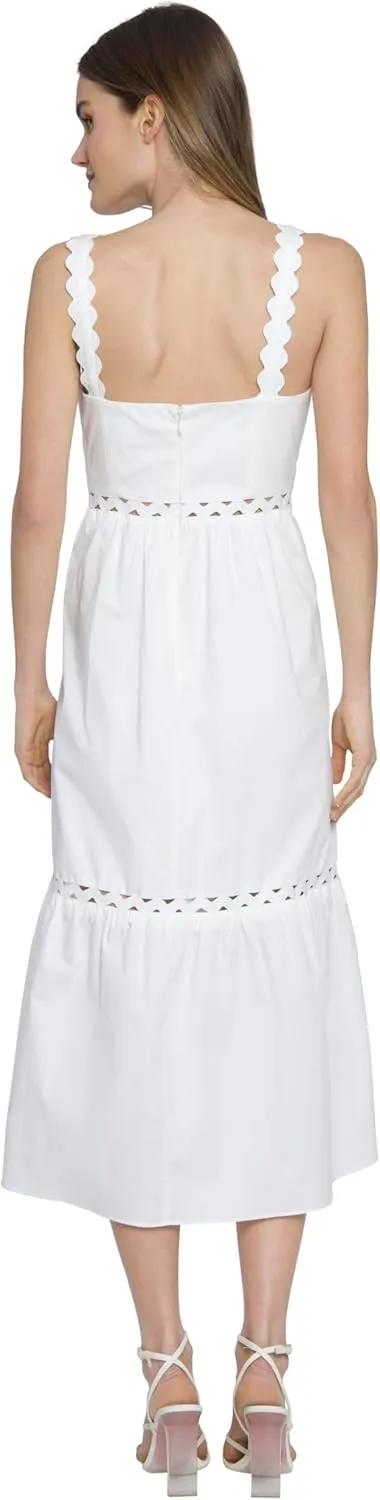 Donna Morgan Women's Tiered Maxi W/Trim Straps