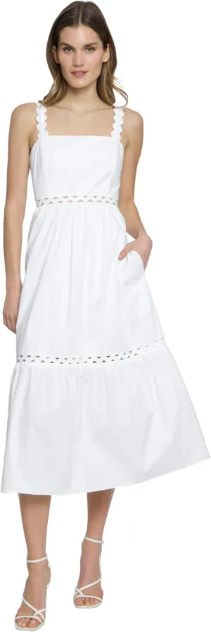Donna Morgan Women's Tiered Maxi W/Trim Straps