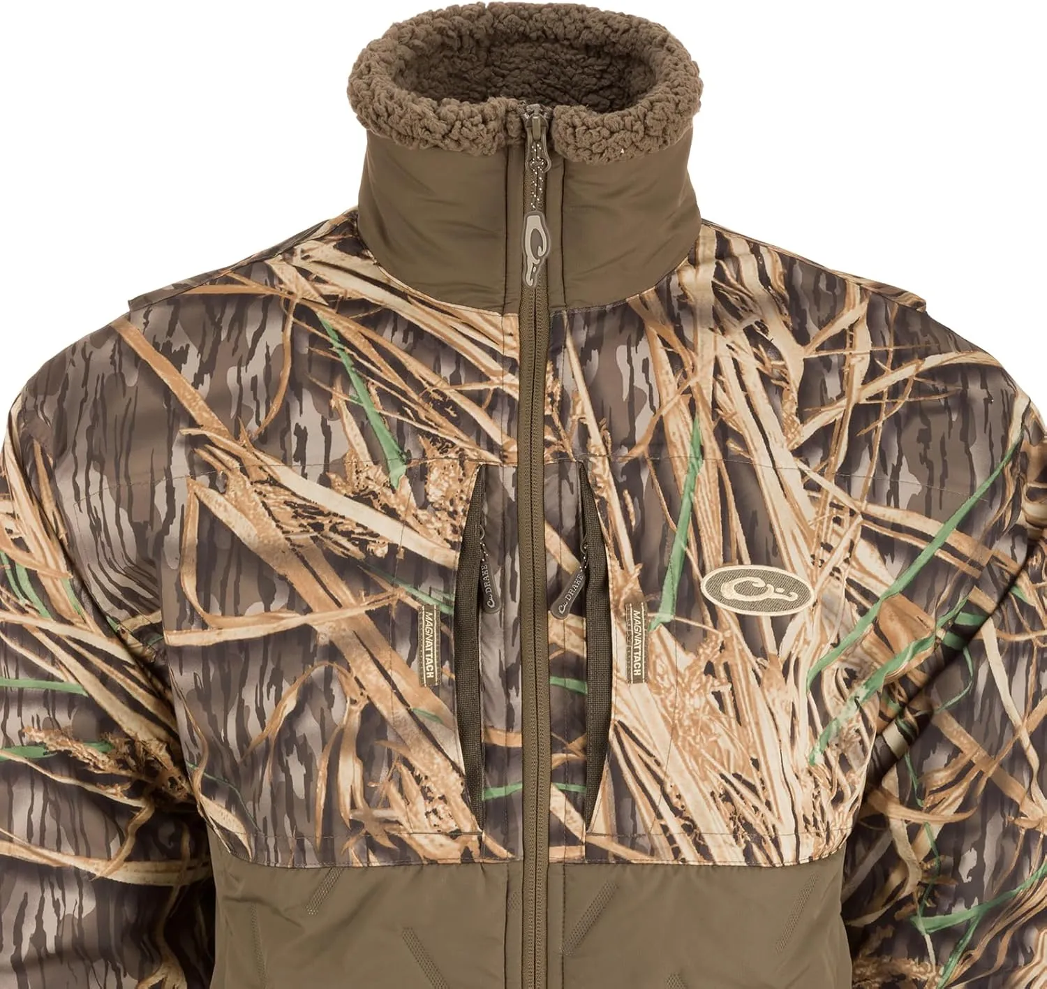 Drake Waterfowl Men's LST Guardian Flex Double Down Eqwader Full Zip Insulated Waterproof Windproof Hunting Jacket