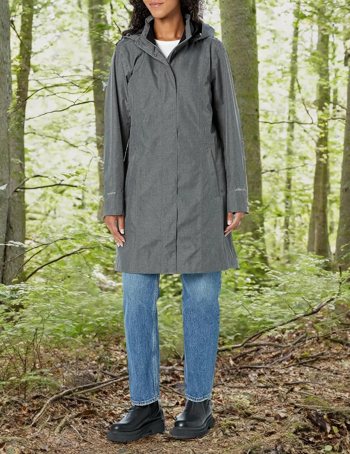 Eddie Bauer Women's Girl on the Go Waterproof Trench Coat