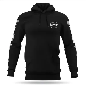 EMT Performance Hoodie | USA Patriotic Apparel | 100% Polyester for Odor Free, Moisture-Wicking Quick Dry Comfort.
