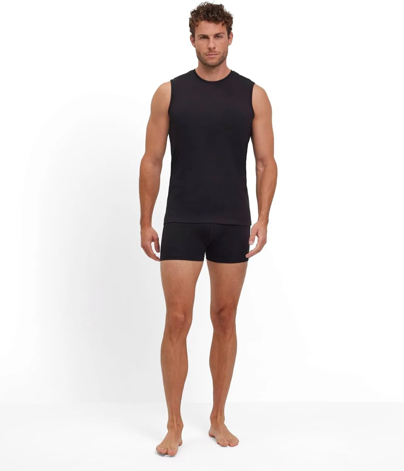 FALKE Men's Daily Comfort Crew Neck Muscle Shirt 2-Pack
