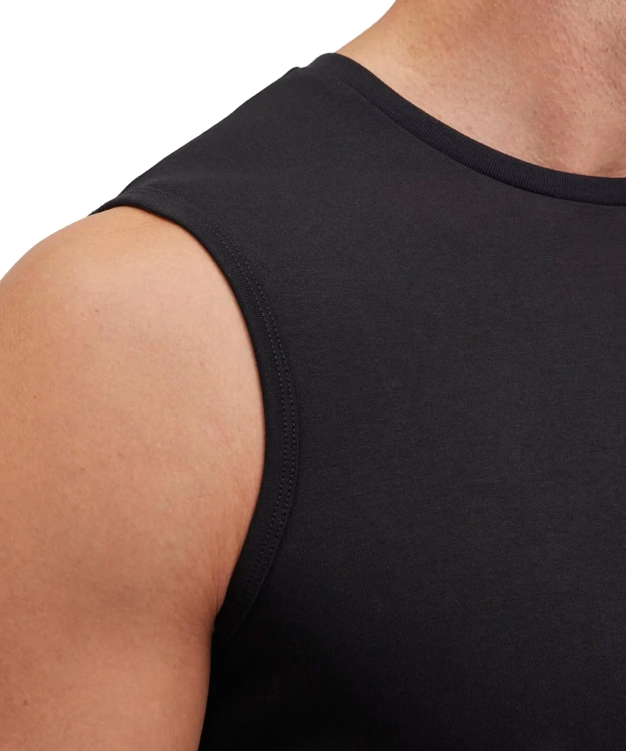 FALKE Men's Daily Comfort Crew Neck Muscle Shirt 2-Pack