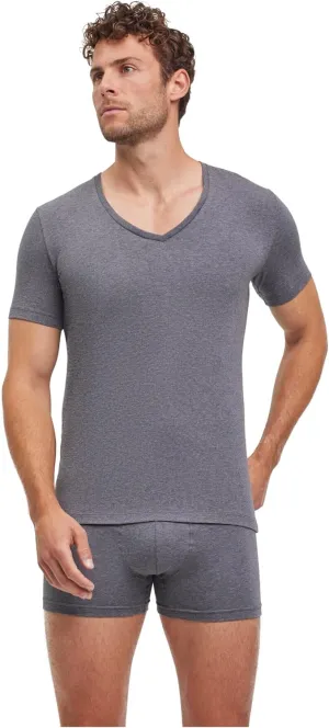 FALKE Men's Daily Comfort Deep V-Neck M 2 Pieces