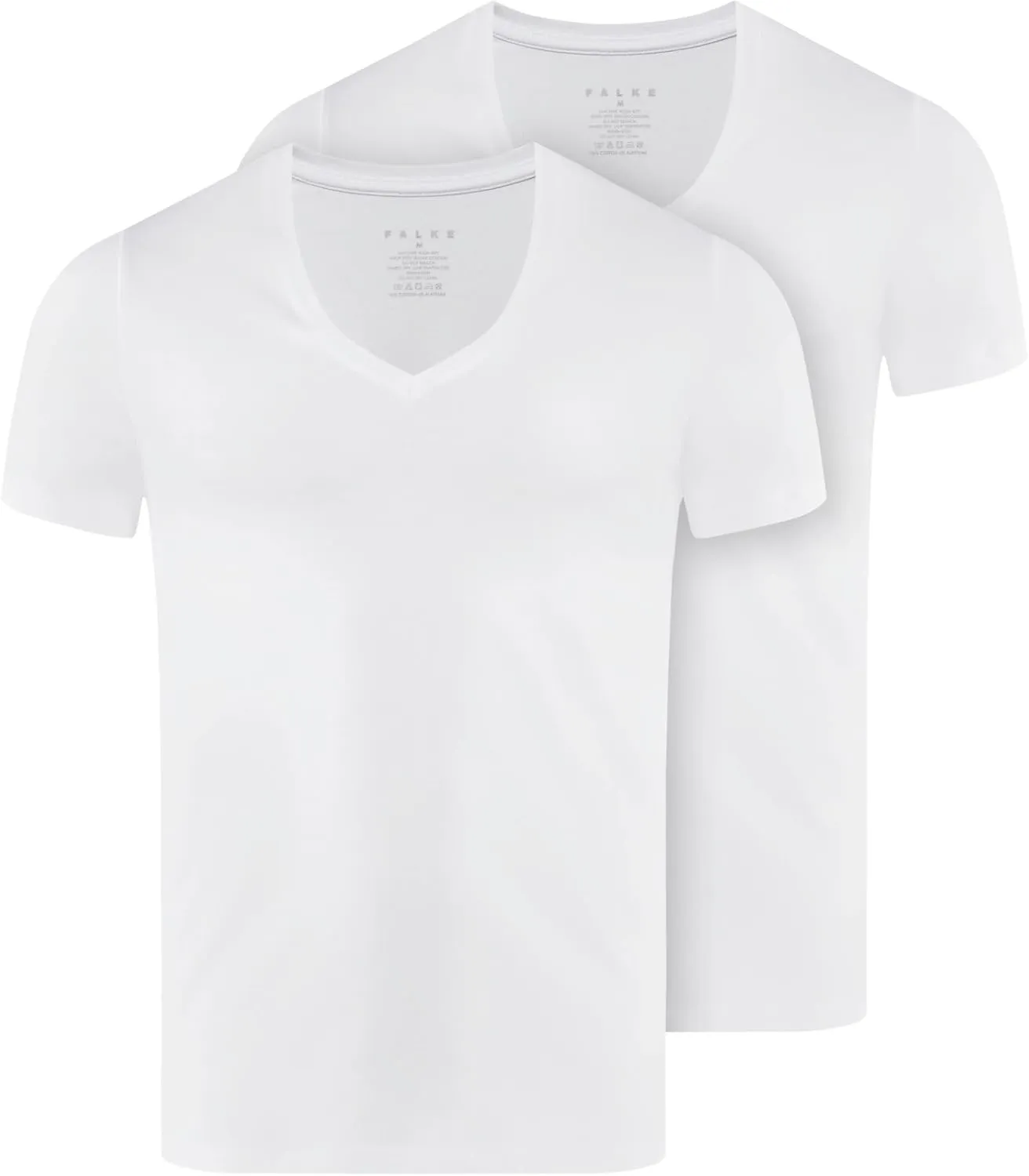 FALKE Men's Daily Comfort Deep V-Neck M 2 Pieces