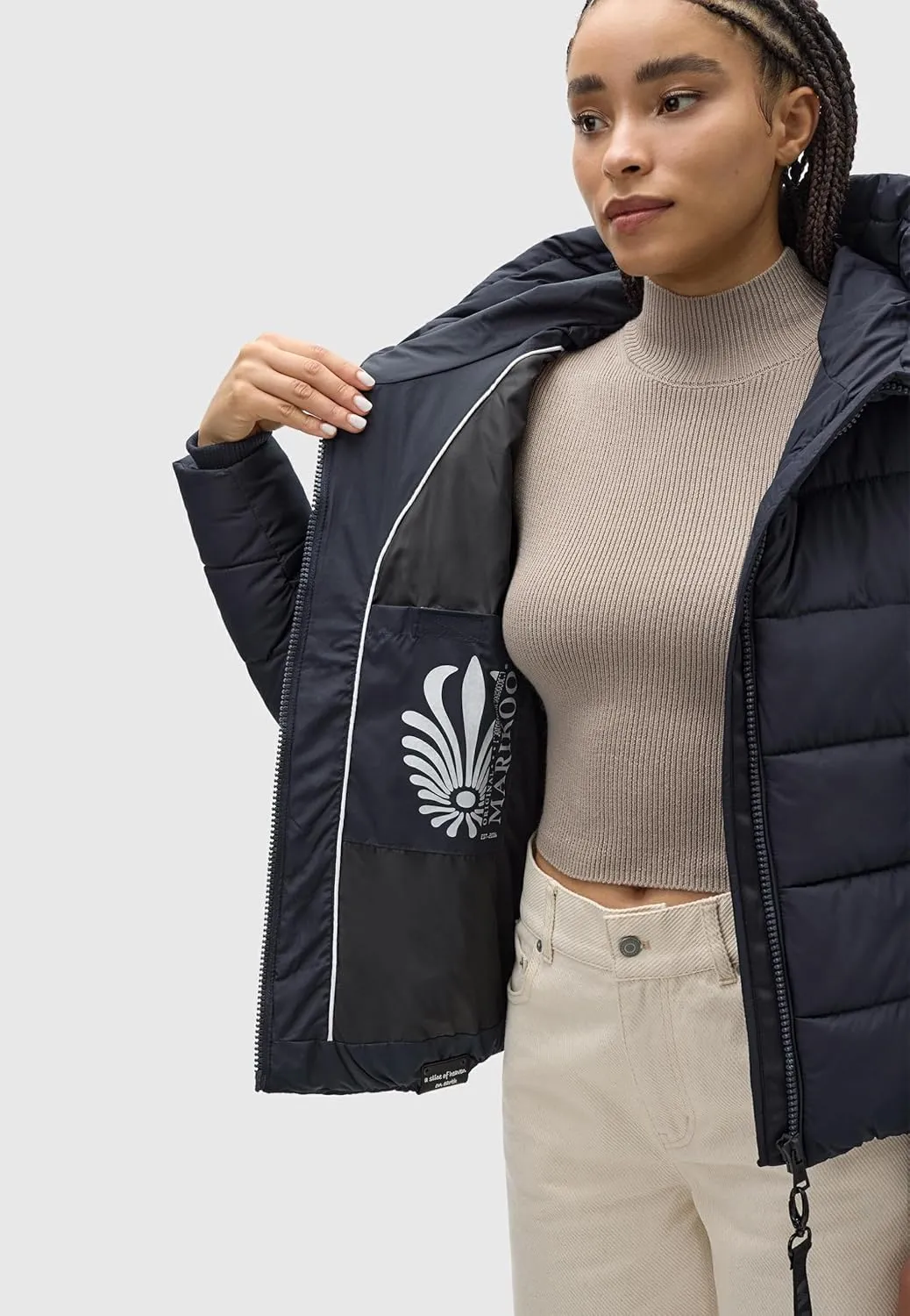 Fall & Winter Jacket for Women | Windproof & Weather-Resistant Jacket | Hooded Medium-Weight Coat | Amayaa XS-XXL