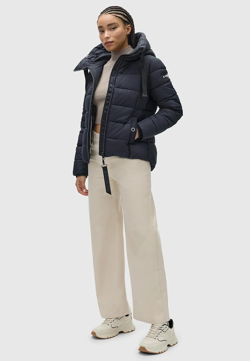 Fall & Winter Jacket for Women | Windproof & Weather-Resistant Jacket | Hooded Medium-Weight Coat | Amayaa XS-XXL