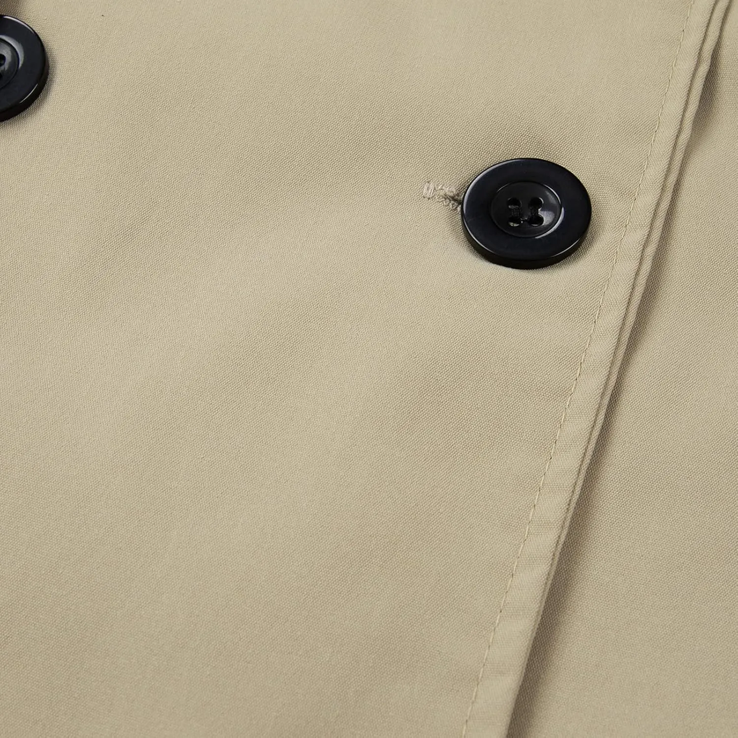 FEORJGP Women Casual Long Trench Coat Jacket Lapel Double Breasted Slim Coat Long Sleeve Overcoat with Belt Windproof Outwear