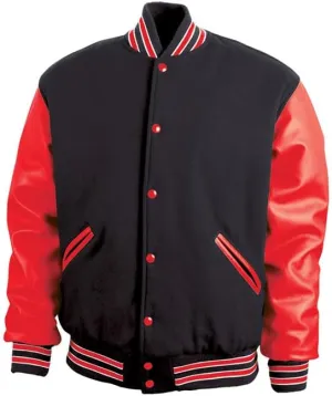 GAME Sportswear - America's Finest Varsity Jacket, Genuine Leather and Wool, Made in the USA, Style# 5000
