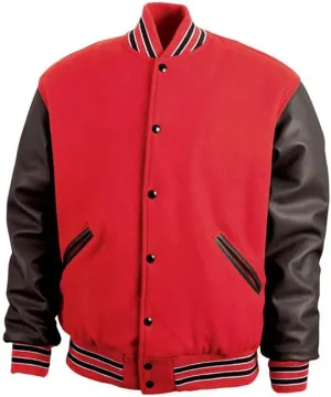 GAME Sportswear - America's Finest Varsity Jacket, Genuine Leather and Wool, Made in the USA, Style# 5000