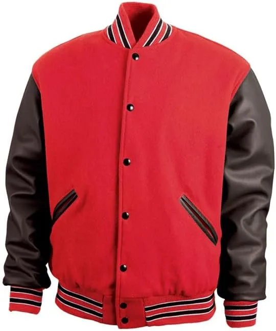 GAME Sportswear - America's Finest Varsity Jacket, Genuine Leather and Wool, Made in the USA, Style# 5000