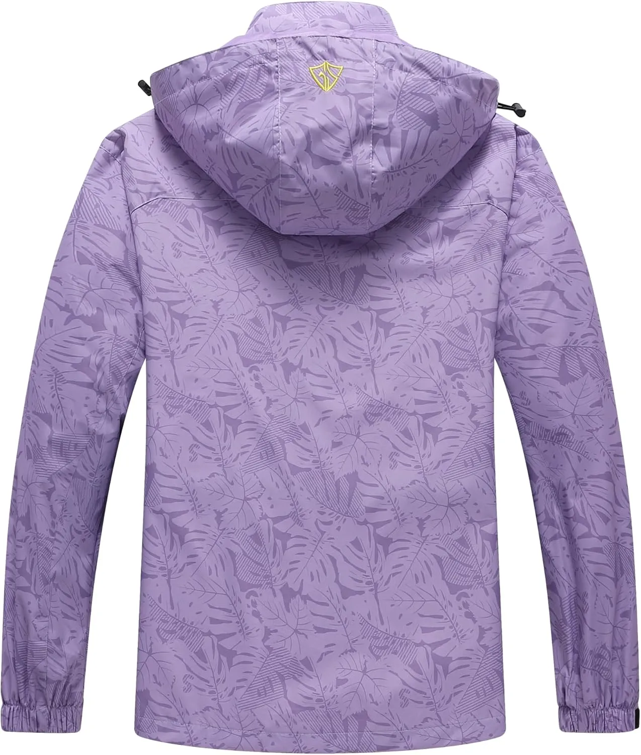GIISAM Women's Waterproof Rain Jacket,Lightweight Windproof Full Zip Women's Packable Fall Raincoat Windbreaker with Hood