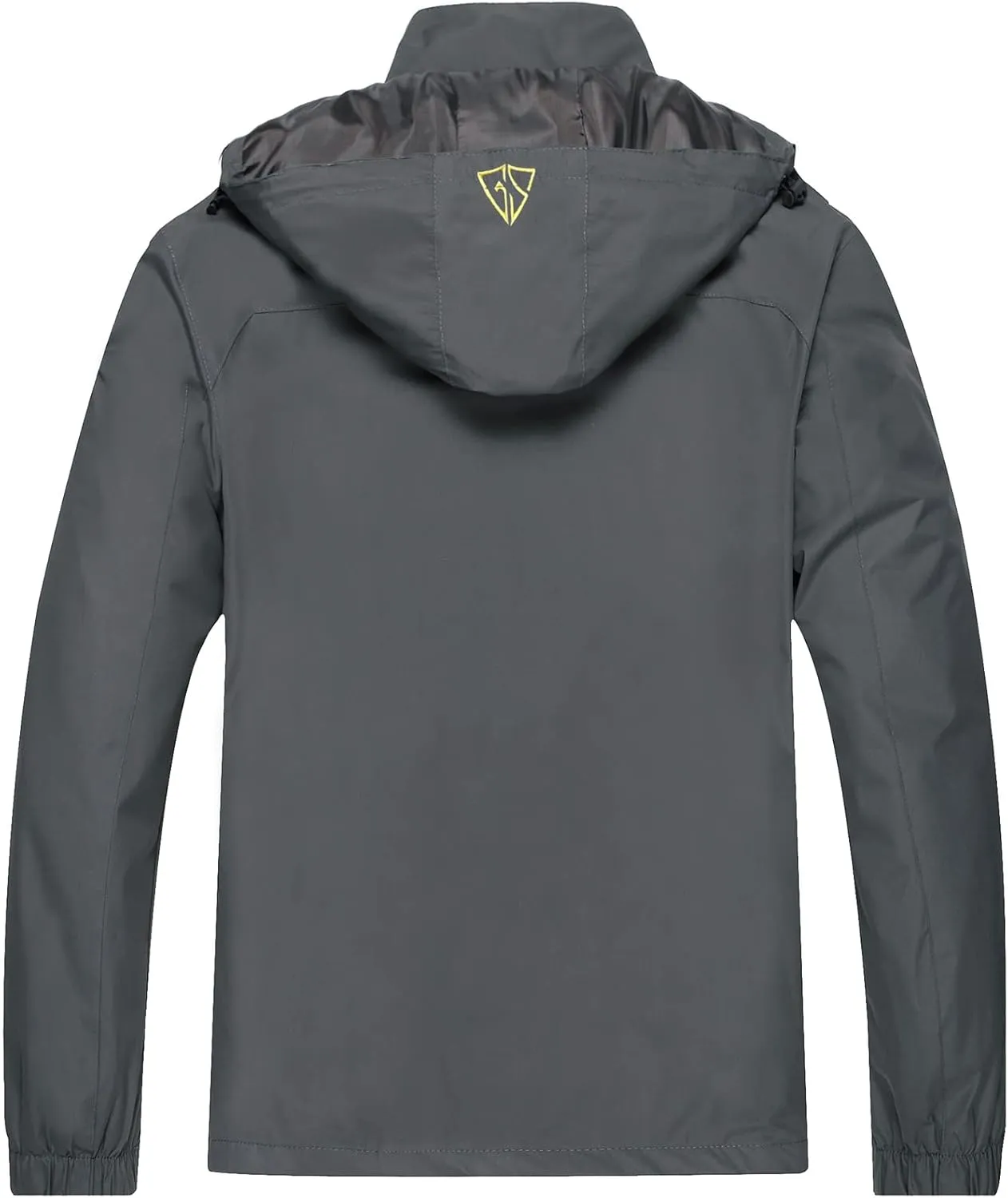 GIISAM Women's Waterproof Rain Jacket,Lightweight Windproof Full Zip Women's Packable Fall Raincoat Windbreaker with Hood