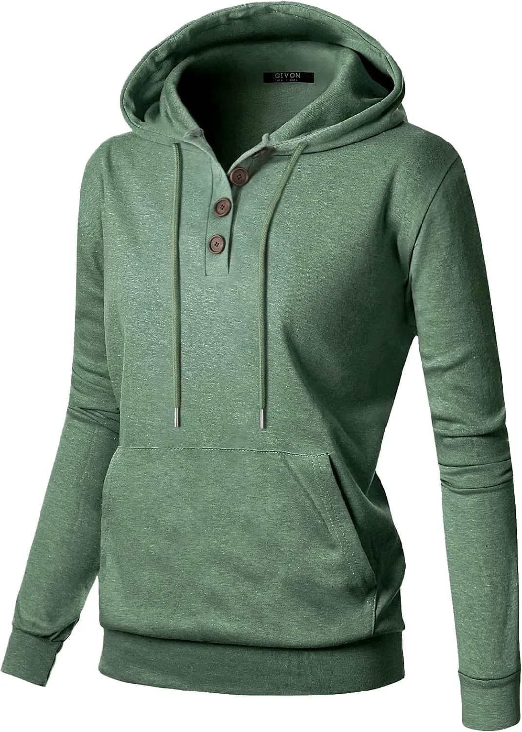 GIVON Women's Essential Pullover Hoodie Lightweight Long Sleeve Comfort Sweatshirt for Everyday Wear